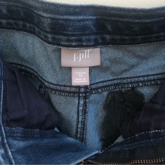 J Jill Stretch Cropped Ankle Jeans Size 12 - Picture 5 of 6